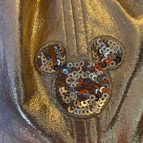 Disney Parks Mickey Mouse Rose Gold Sequin Adult Baseball Cap - Picture 2 of 11